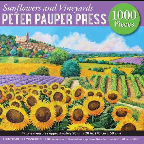 Puzzle 1000 Piece Sunflowers & Vineyards by Homeportonline