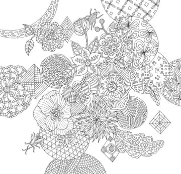 Artist's Adult Coloring Book Zen Garden by Homeportonline