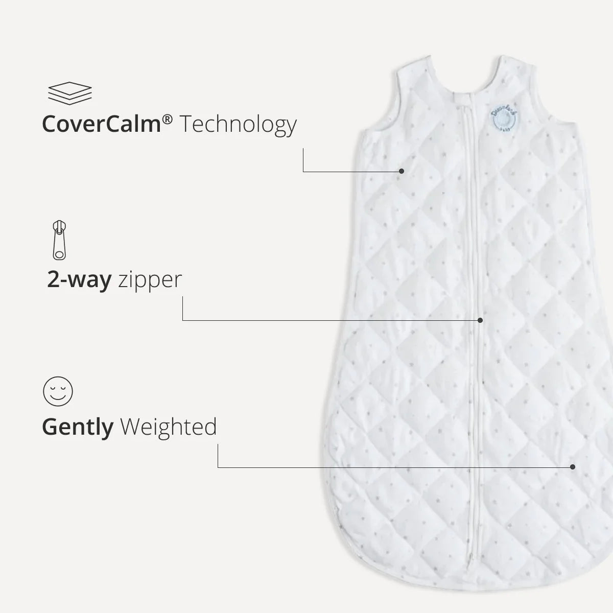 Dreamland Weighted Sleep Sack - Mauve