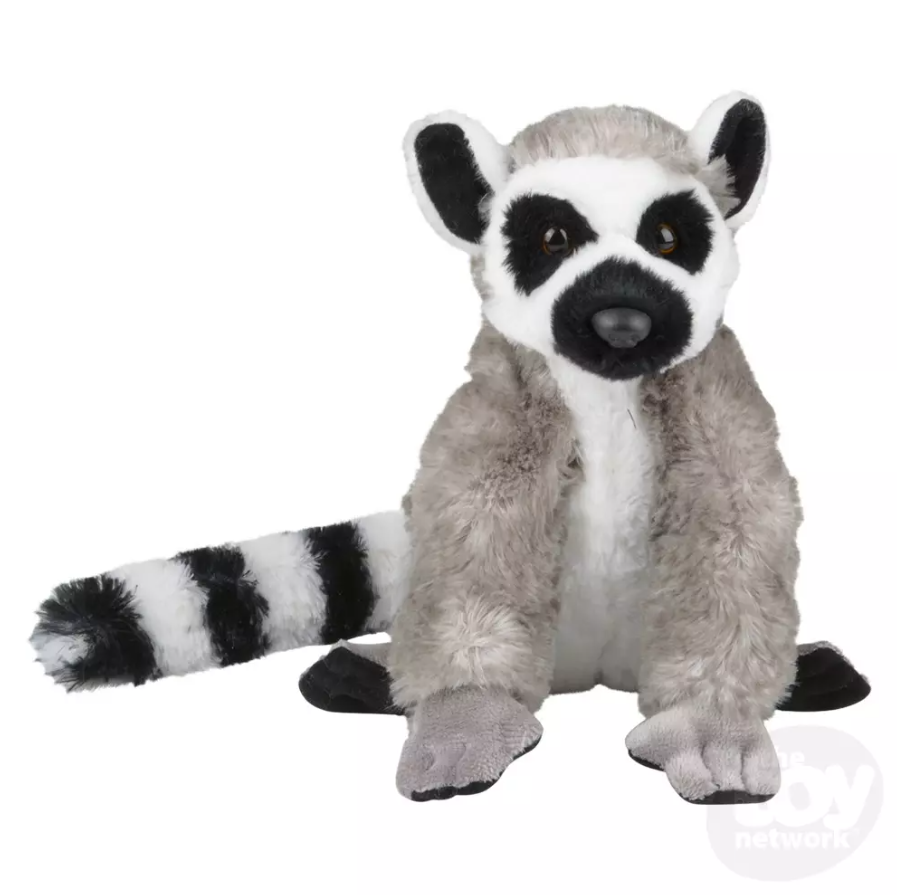 Plush Animal Den Lemur Ringtail 8" by Homeportonline