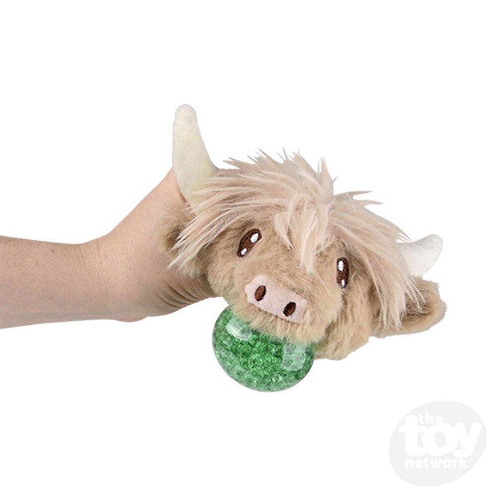 Squeezy Bead Plush Highland Cow 3" by Homeportonline