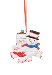 Snowman Couple Ornament - Just Married