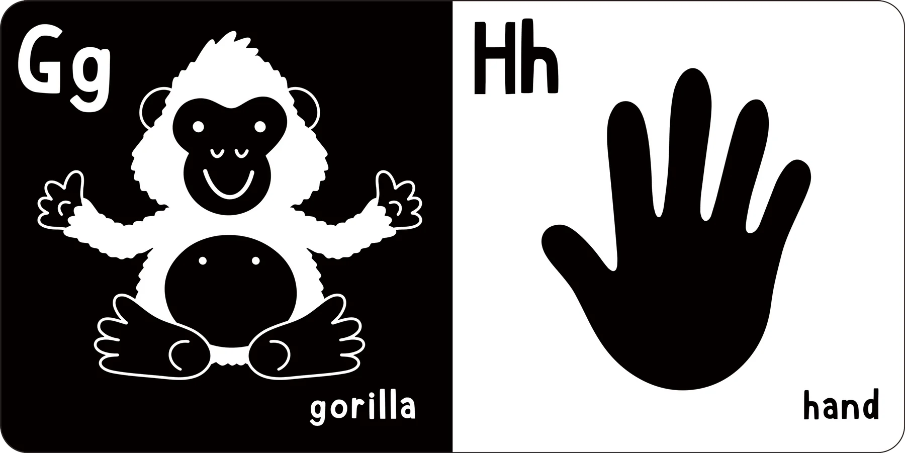 First Board Book High Contrast What Does Baby See? ABC by Homeportonline