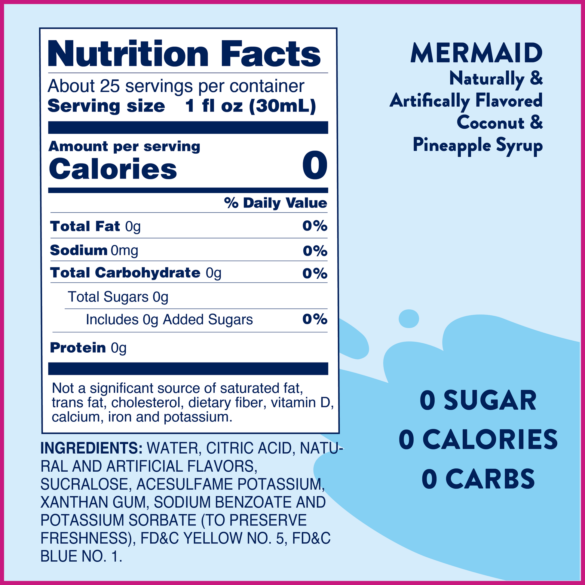 Jordan's Skinny Mixes - Sugar Free Mermaid™ Syrup by SidePony Boutique