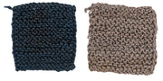 Jute Crocheted Pot Holder, 2 Colors (Sold Individually) by Homeportonline
