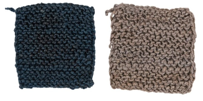 Jute Crocheted Pot Holder, 2 Colors (Sold Individually) by Homeportonline