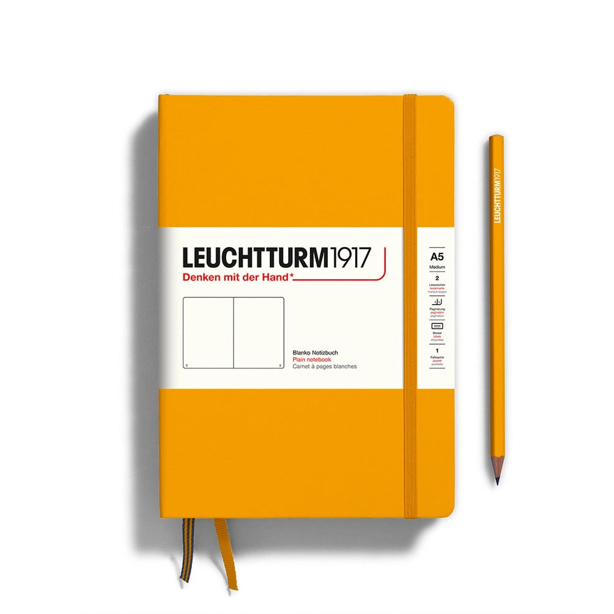 Notebooks - Medium (A5) Rising Sun Hardcover Plain by Homeportonline