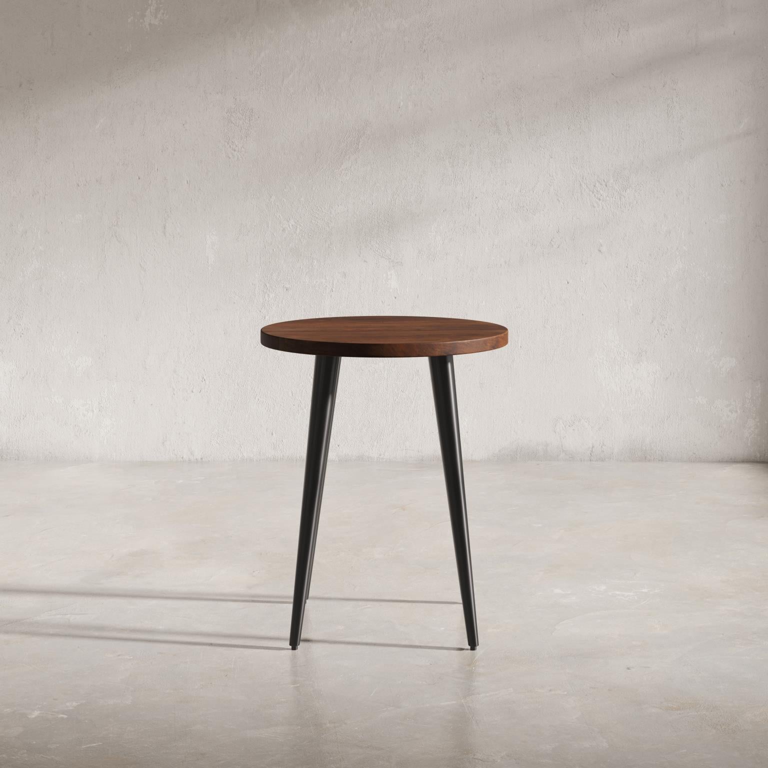 Prelude End Table Round Walnut by Homeportonline