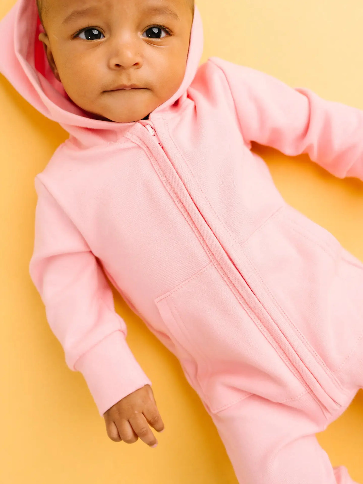 Hoodie Jumpsuit - Petal Pink