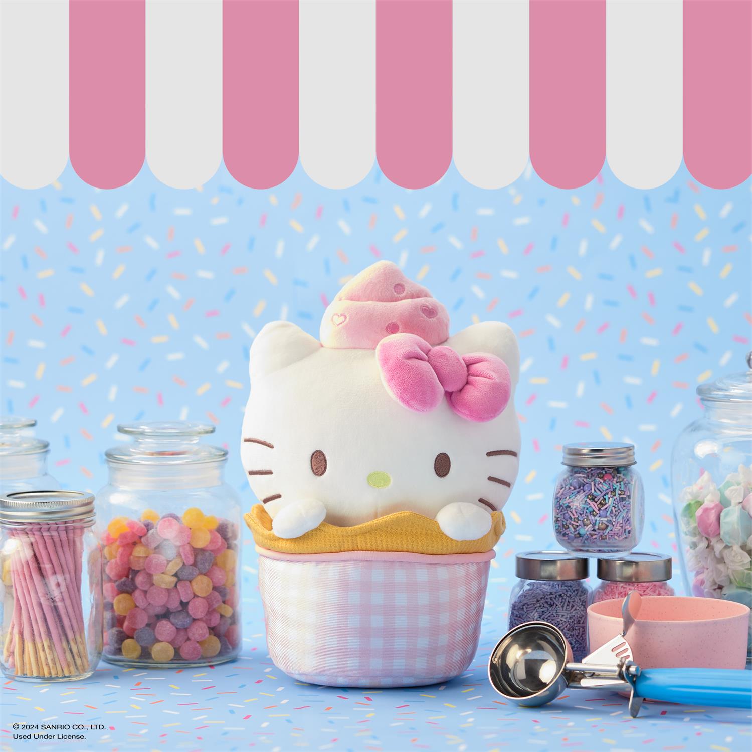 Plush Sanrio Hello Kitty Ice Cream 10" by Homeportonline