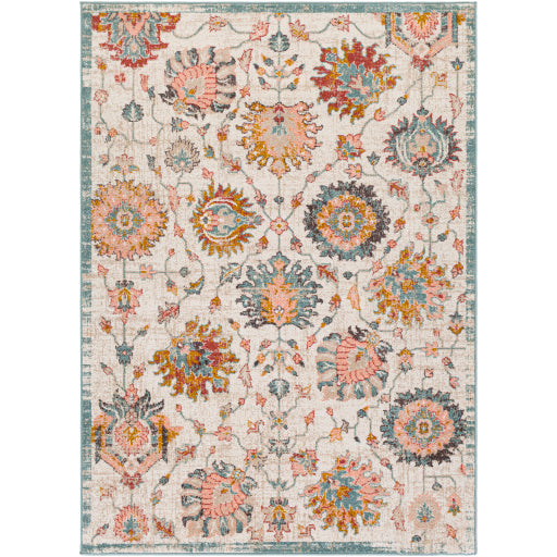 Ankara 5'3" X 7' Rug Cream and Medium Grey by Homeportonline
