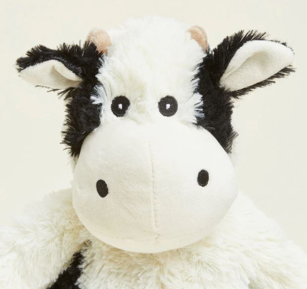 Warmies Cow Sitting Black & White by Homeportonline