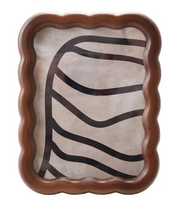 Frame Arched Rubberwood Dark Brown Holds 6" x 8" by Homeportonline