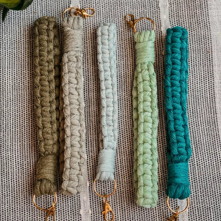 Macrame Wristlet Keychain