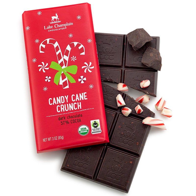 Candy Cane Crunch Holiday Organic Bar