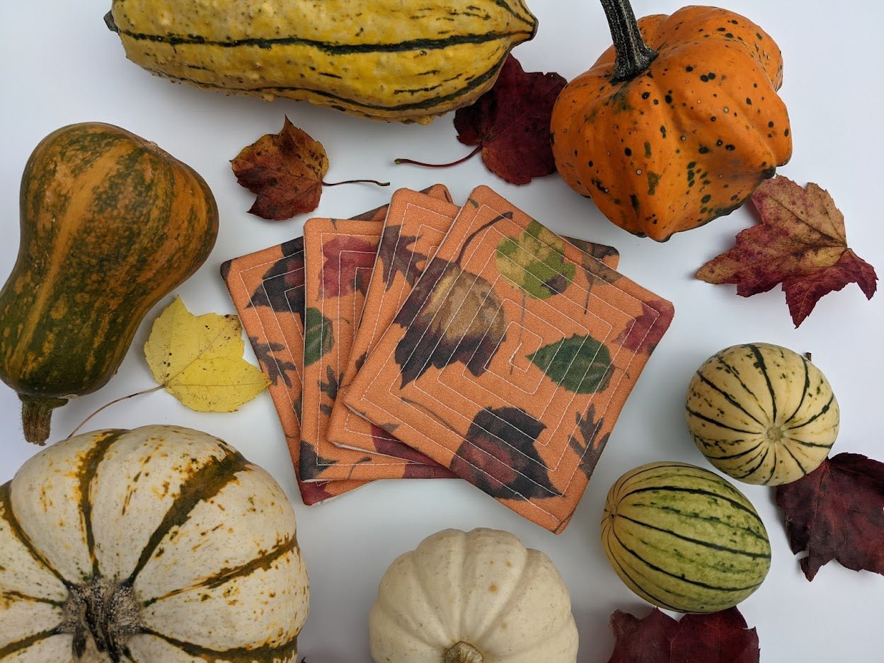 Fall Foliage Quilted Coasters