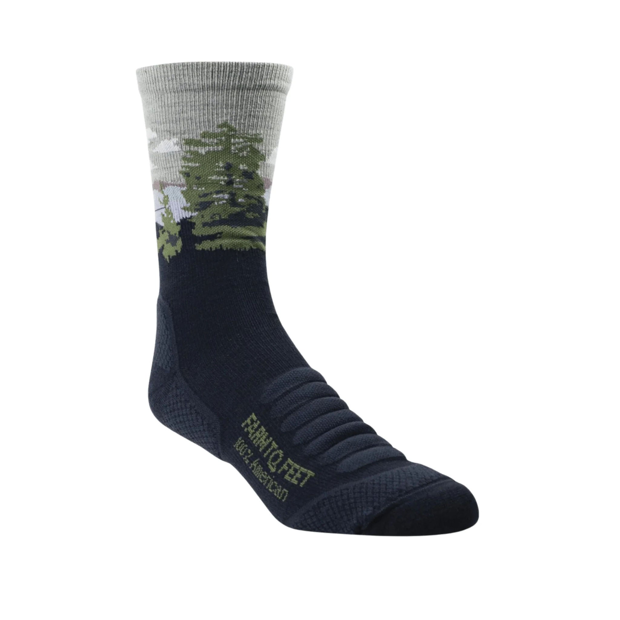Farm To Feet Women's Cascade Locks Light Targeted Cushion Three Quarters Crew Socks - Total Eclipse by Lenny's Shoe & Apparel