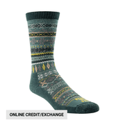 Farm To Feet Women's Hamilton Light Cushion Crew - Green Cables by Lenny's Shoe & Apparel