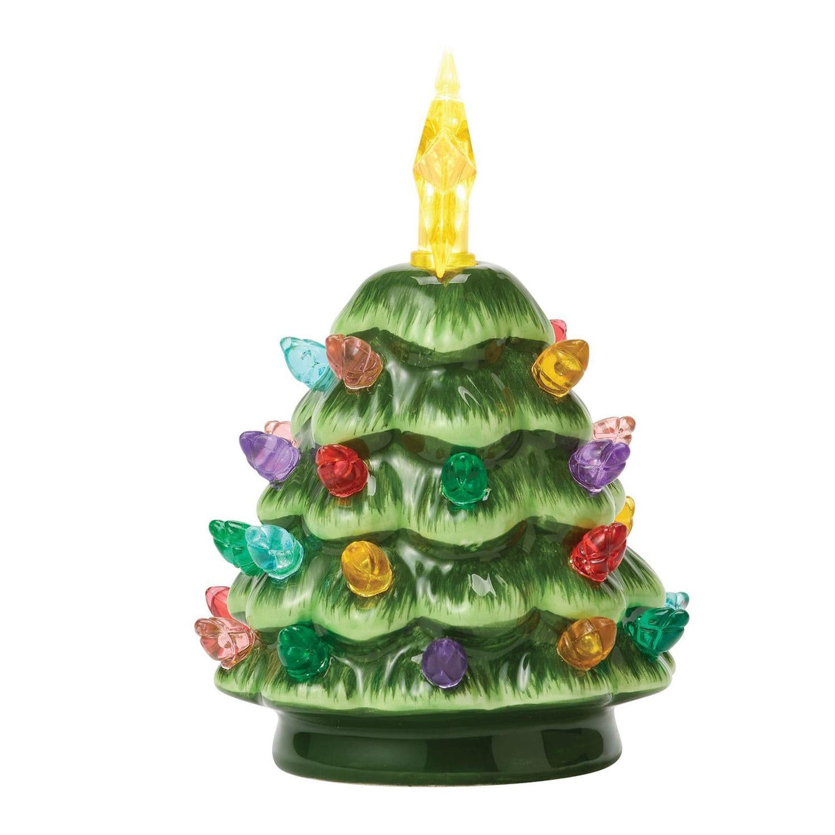 Lighted Ceramic Christmas Tree - 4.5 inch