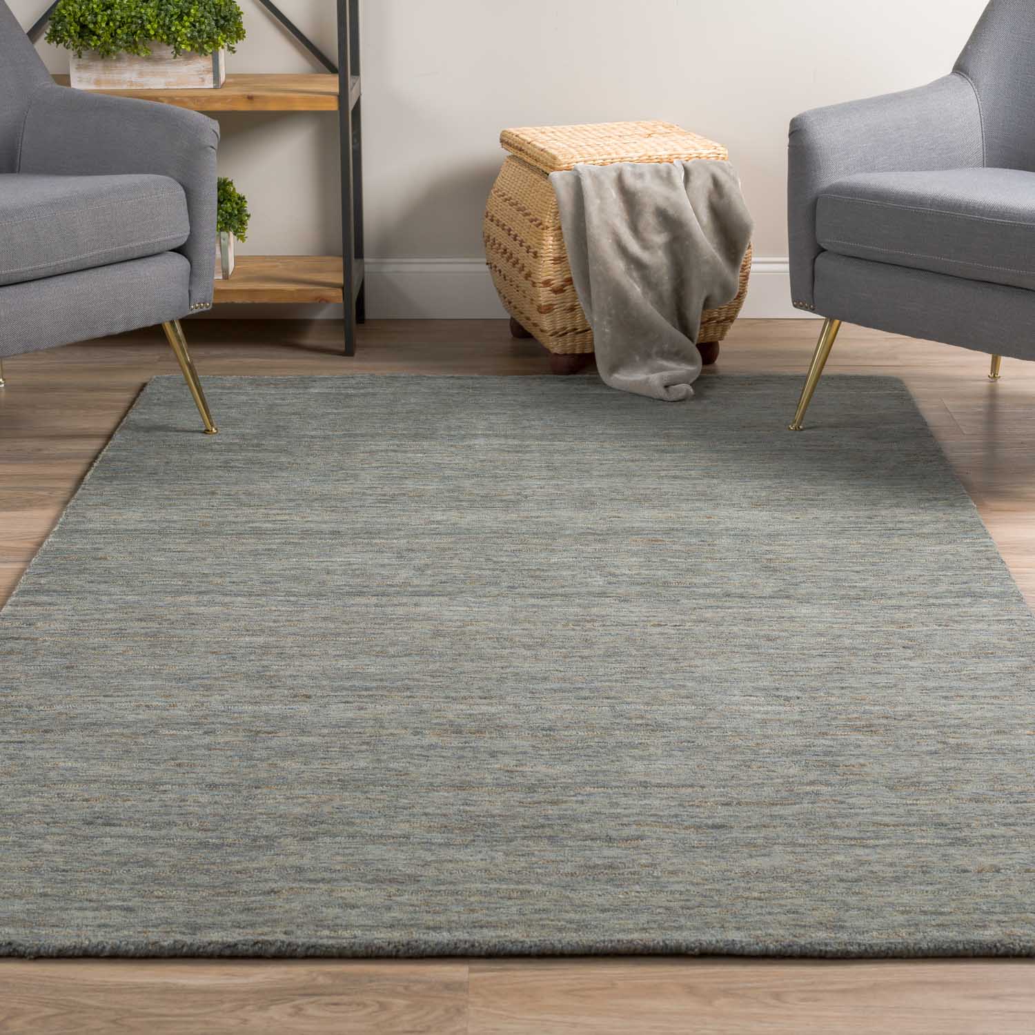 Reya Rug Carbon 5' X 7'6" by Homeportonline