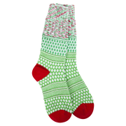 Socks - World's Softest Gallery Textured Crew OS Noel Multi by Homeportonline
