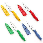 Grantville Colorsplash Paring Knives with Sheathes (Sold Individually) by Homeportonline