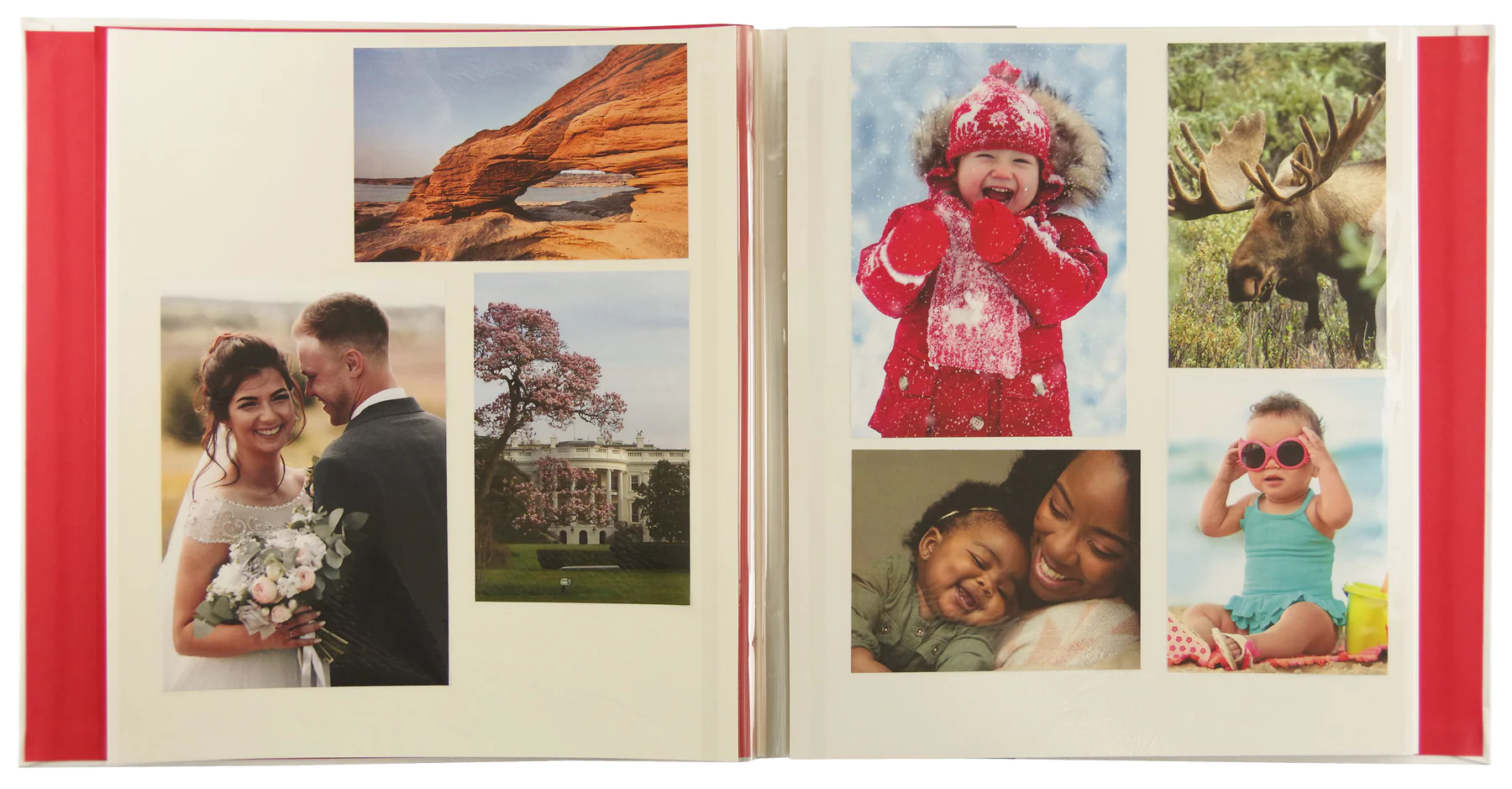 Photo Album Deluxe Holds 200 Photos White 12 1/8" x 13 1/4" by Homeportonline
