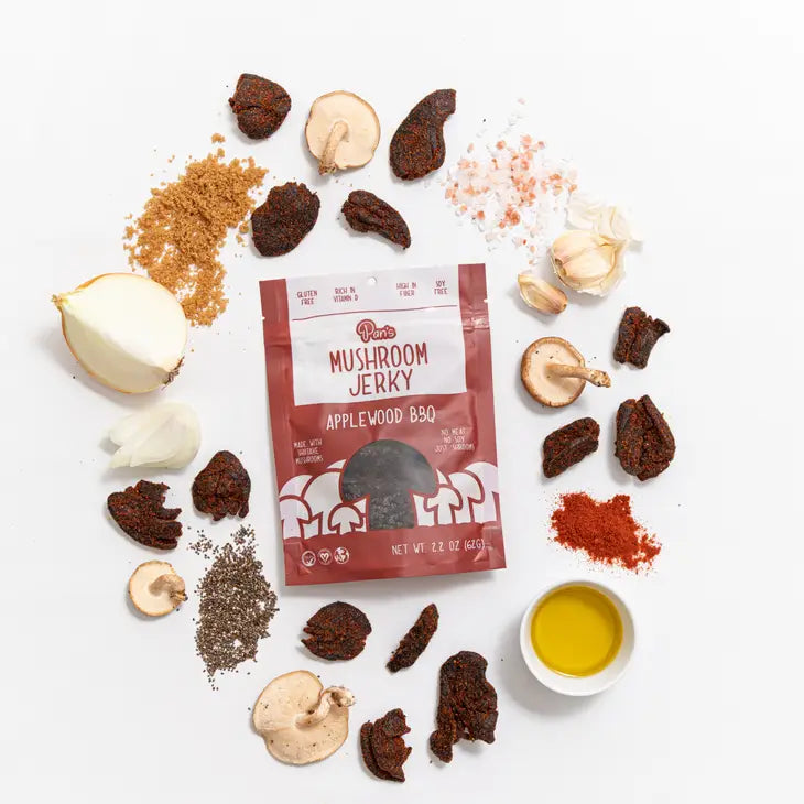 Pan's Mushroom Jerky: Applewood BBQ