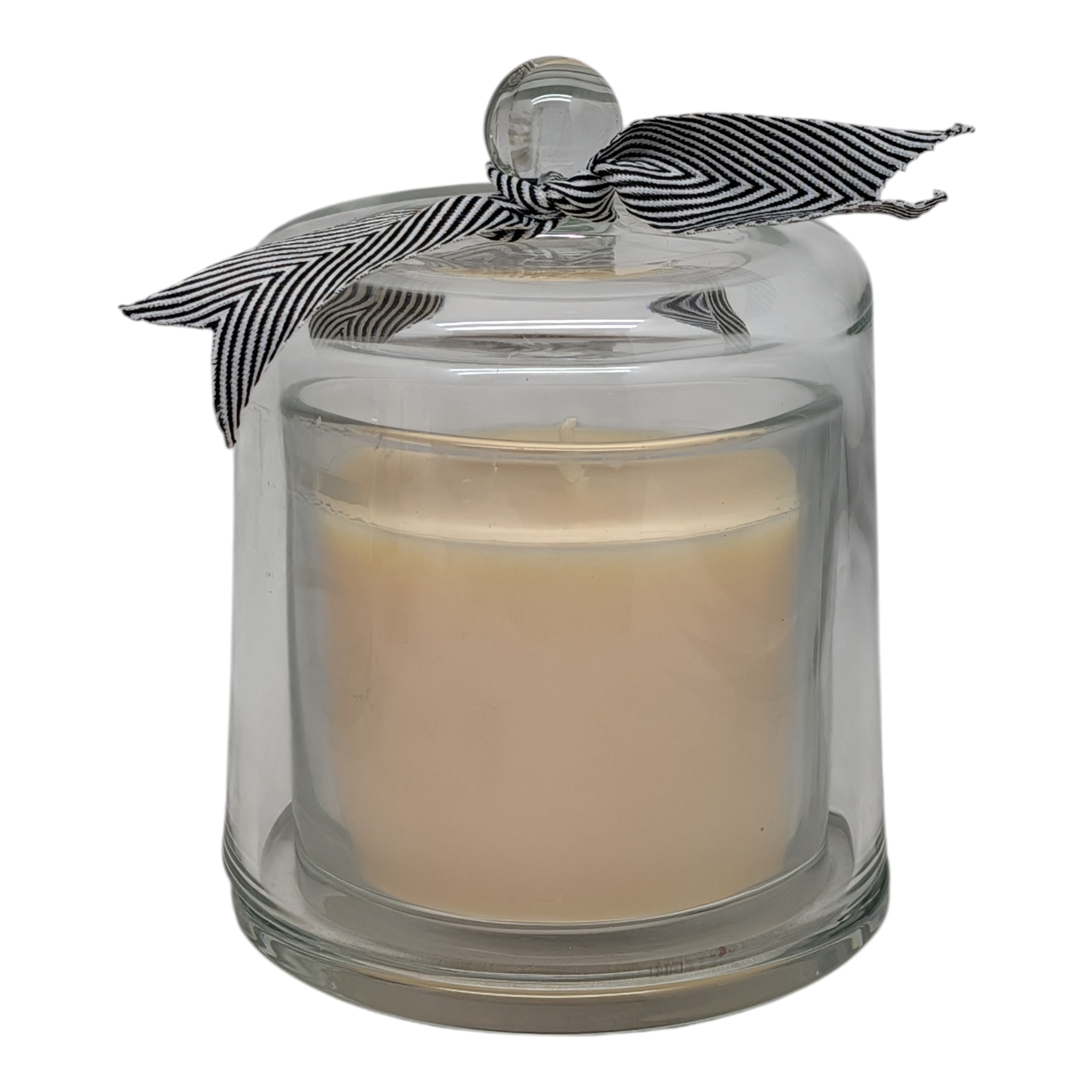 Scented Candle in a Glass Cloche - Cozy by the Fire