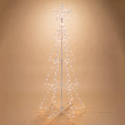 6 Foot Lighted White Iron Tree - LED
