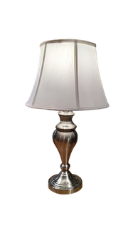 Lamp Metalwork Solid 26.5 Inches Tall Satin Nickel by Homeportonline