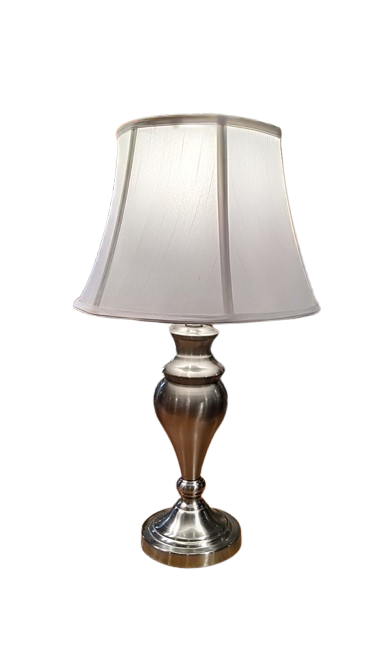 Lamp Metalwork Solid 26.5 Inches Tall Satin Nickel by Homeportonline