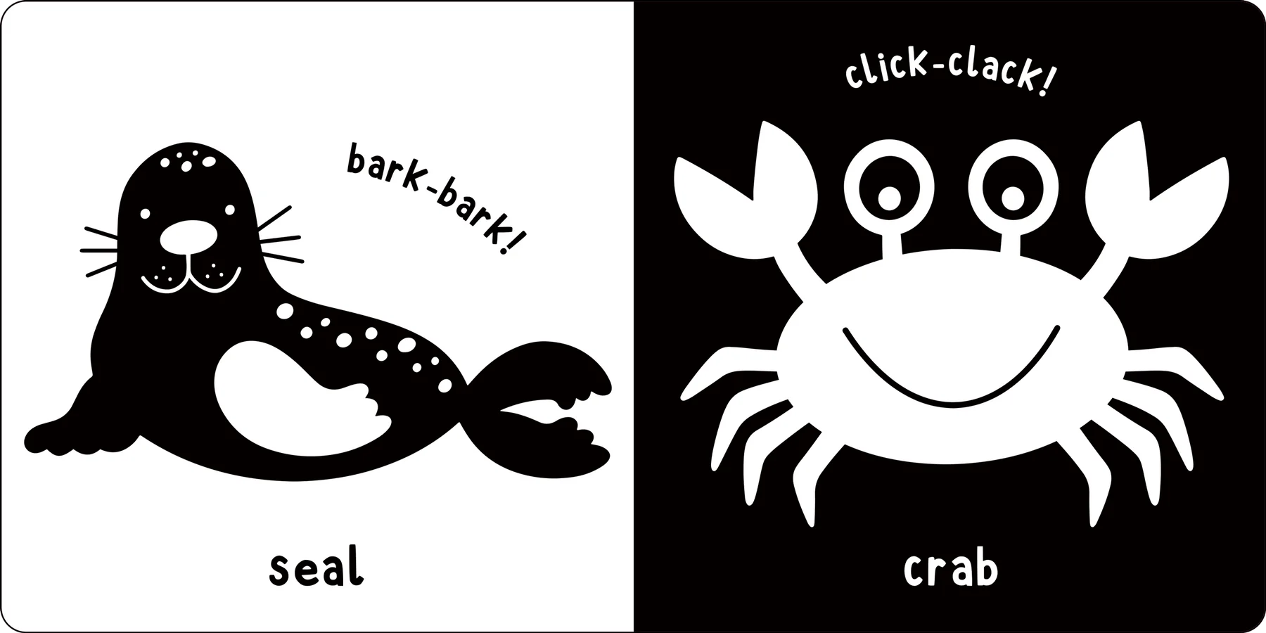 First Board Book High Contrast What Does Baby See? At The Sea by Homeportonline
