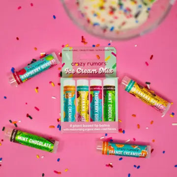 4 Pack Lip Balm by Crazy Rumors