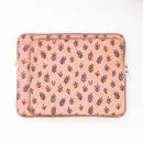 Pink Boho Leaves Laptop Case by Wild Lark