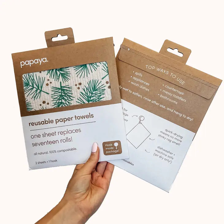 Papaya Reusable Towels (Four Styles Available)