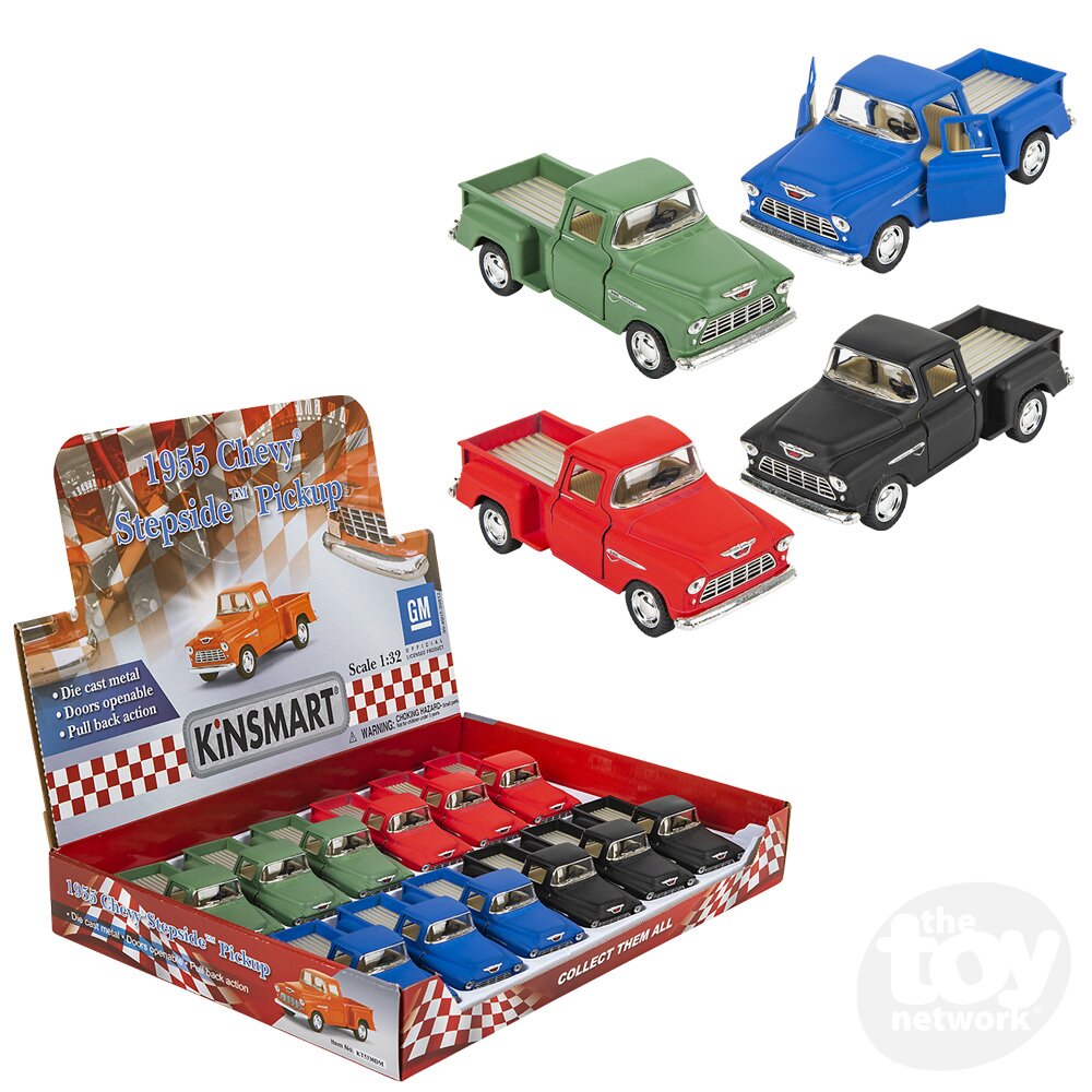 Diecast Pullback Truck Chevy 1955 Stepside 5" by Homeportonline