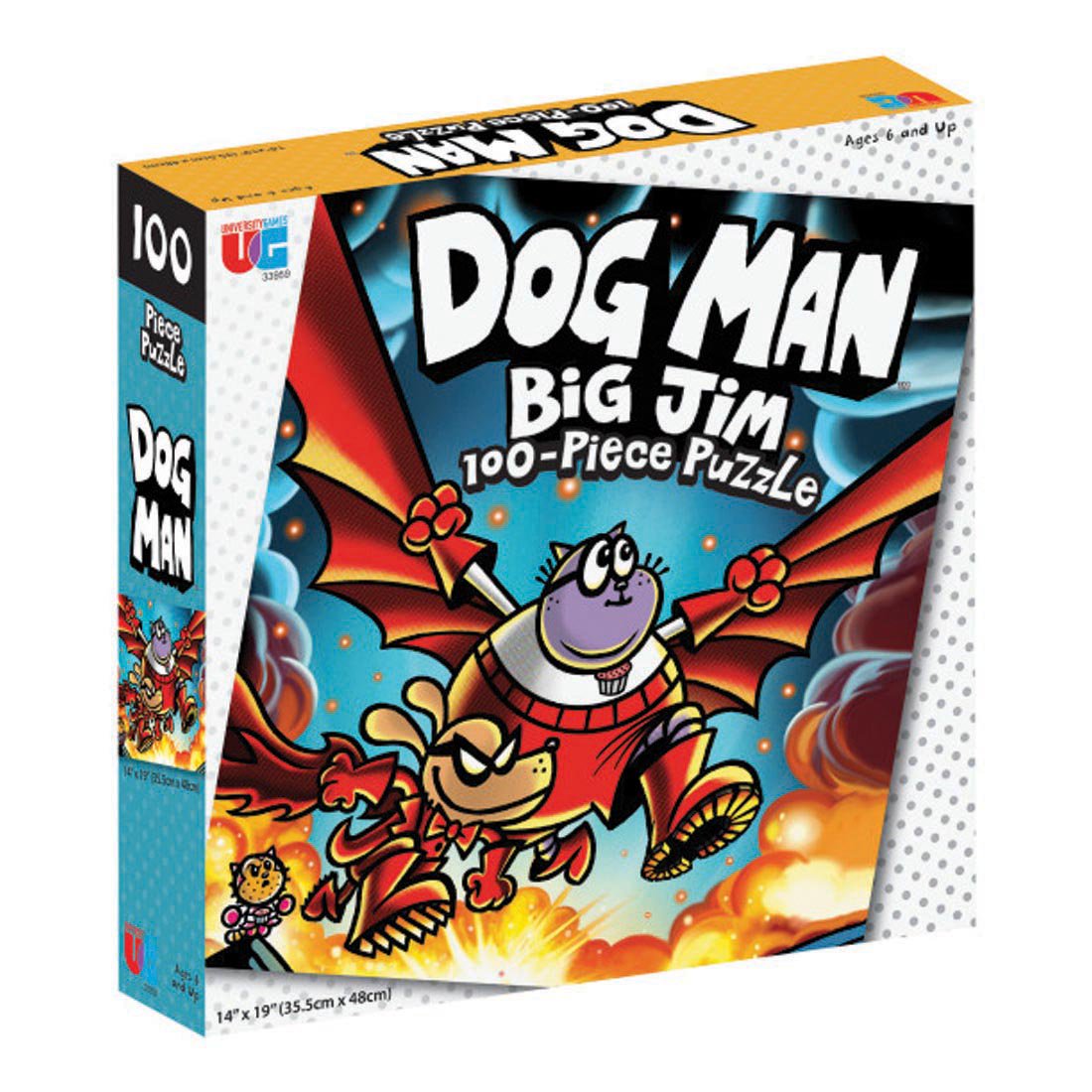 Dog Man Big Jim 100-Piece Puzzle