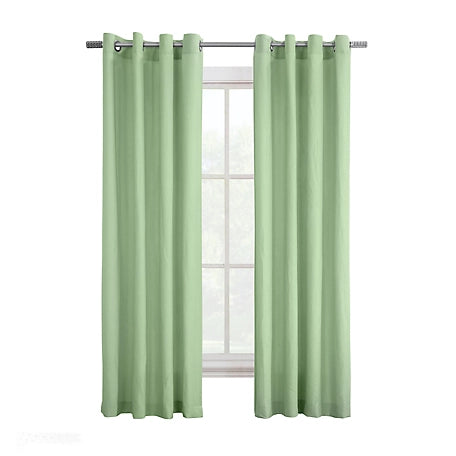 Harmony Grommet Top Panel 52" x 63" Celedon by Homeportonline