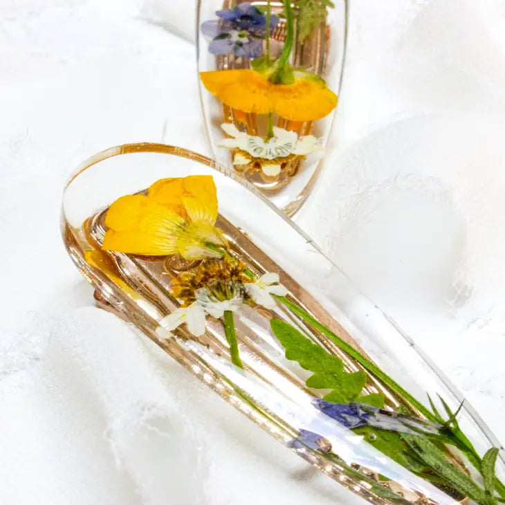 Pressed Flower Hair Clip