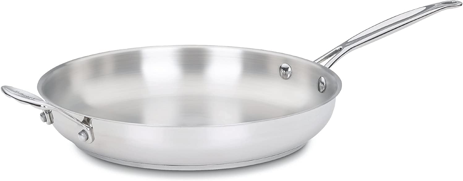 Cookware - Chefs Classic Stainless Steel Skillet 12" by Homeportonline