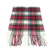 Classic Brights Plaid Cashmere Scarf
