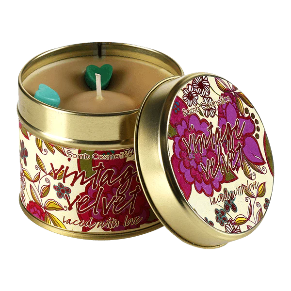 Tin Candle - Vintage Velvet by Homeportonline