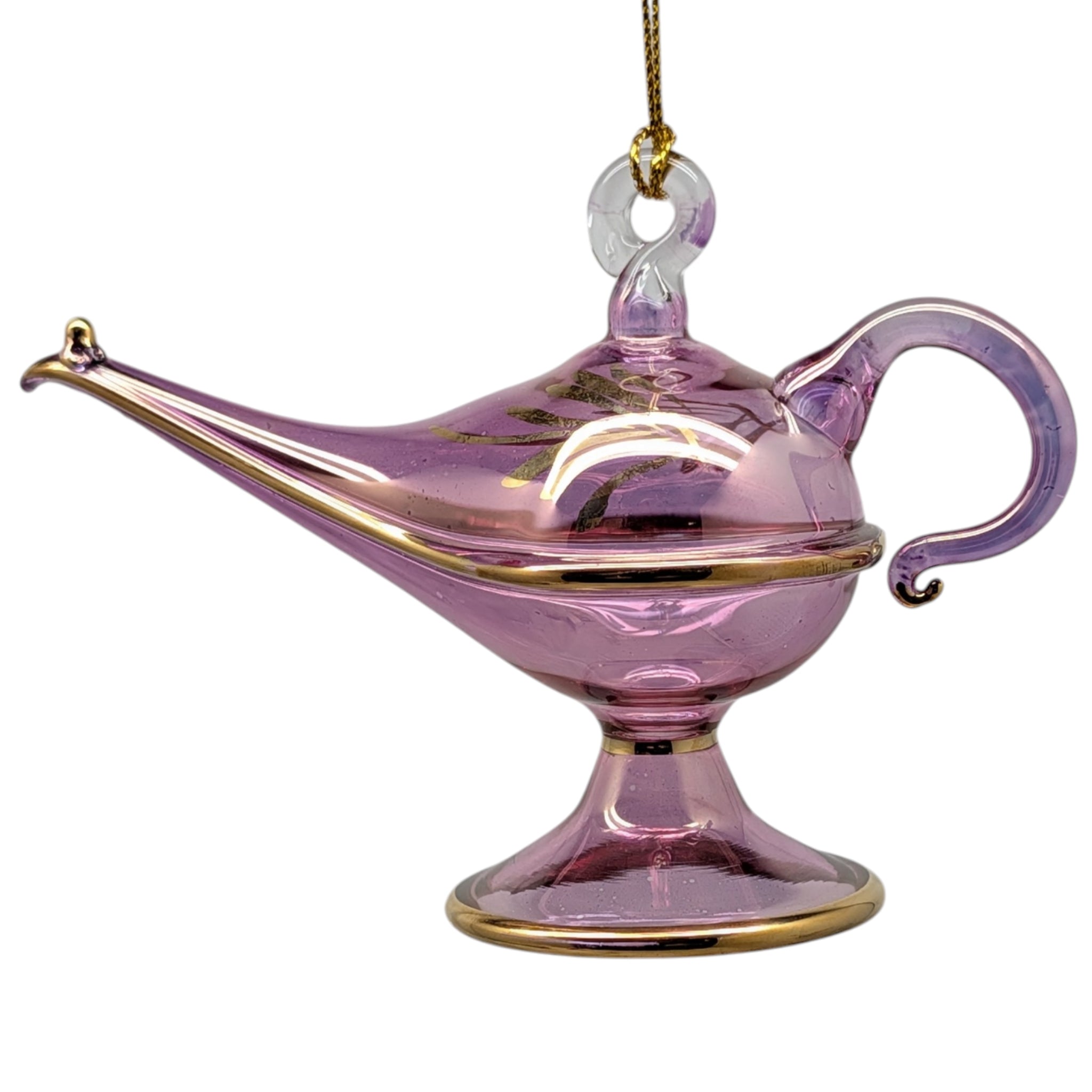Amethyst Wishes Magic Lamp Ornament