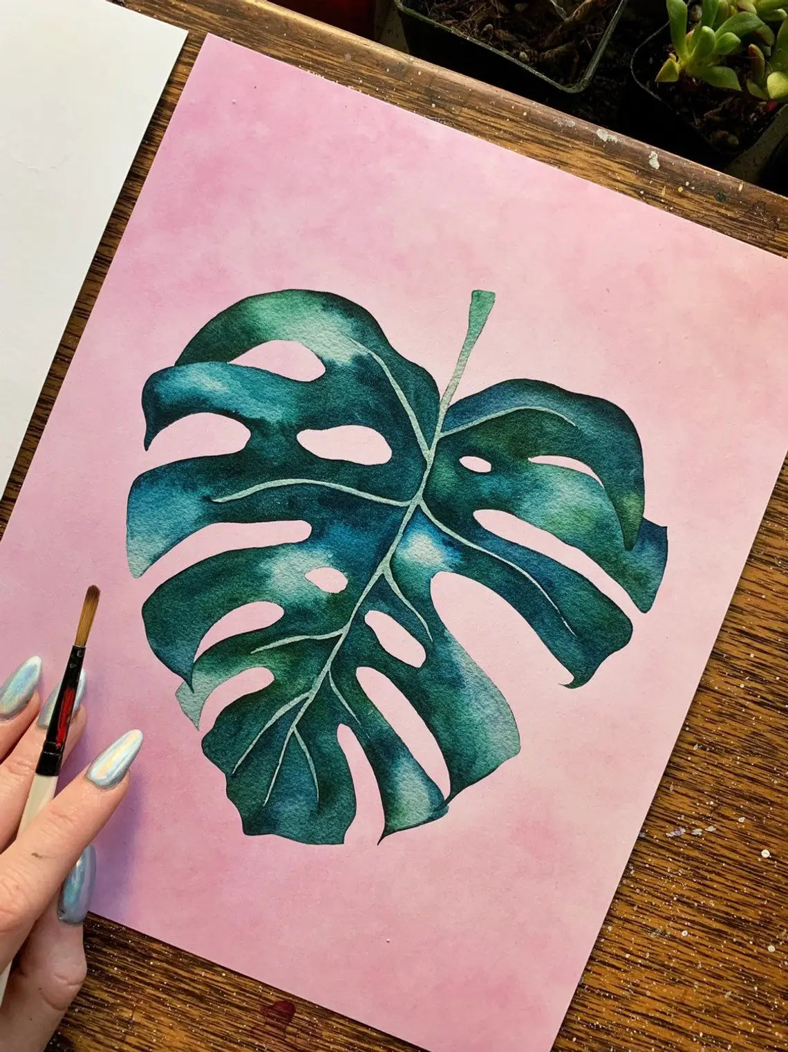 Monstera Print (8" x 10")