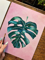 Monstera Print (8" x 10")