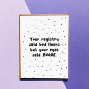 Wedding Registry Card