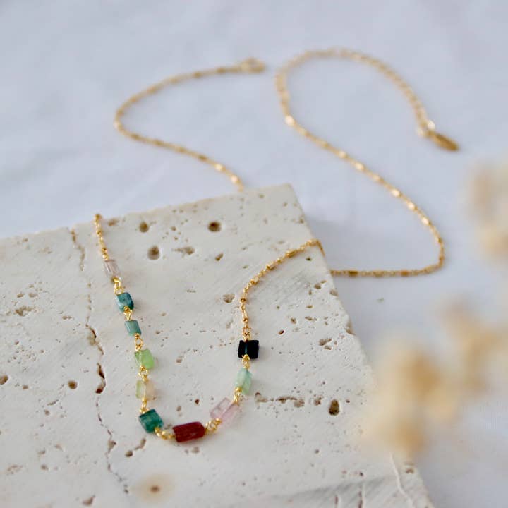 Tourmaline Chip Necklace