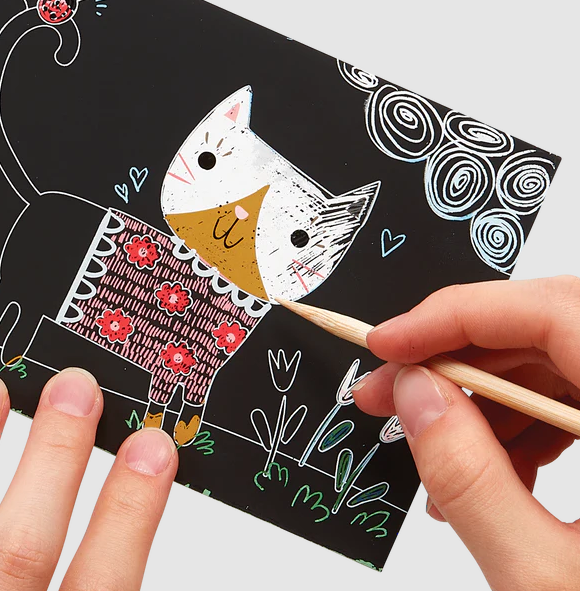 Scratch & Scribble Mini Art Kit Cutie Cats by Homeportonline