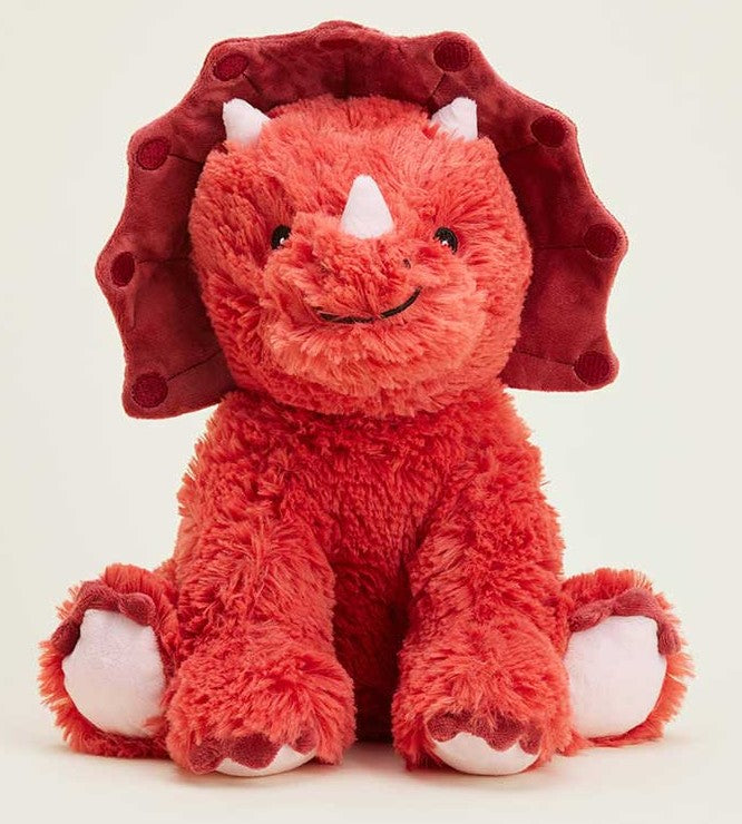 Warmies Dino Triceratops Coral Red by Homeportonline